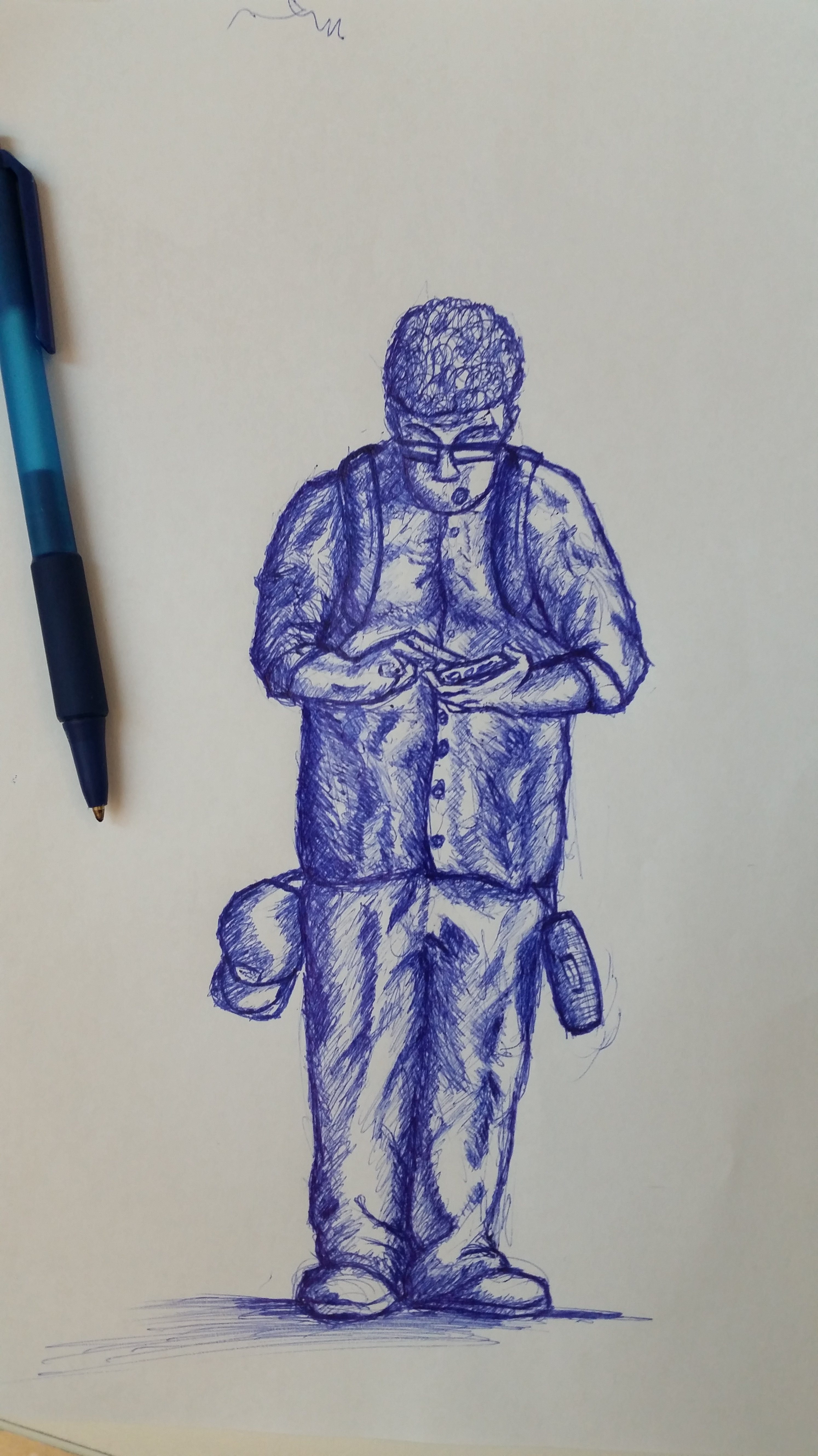 This guy was working at the kiosk across to me