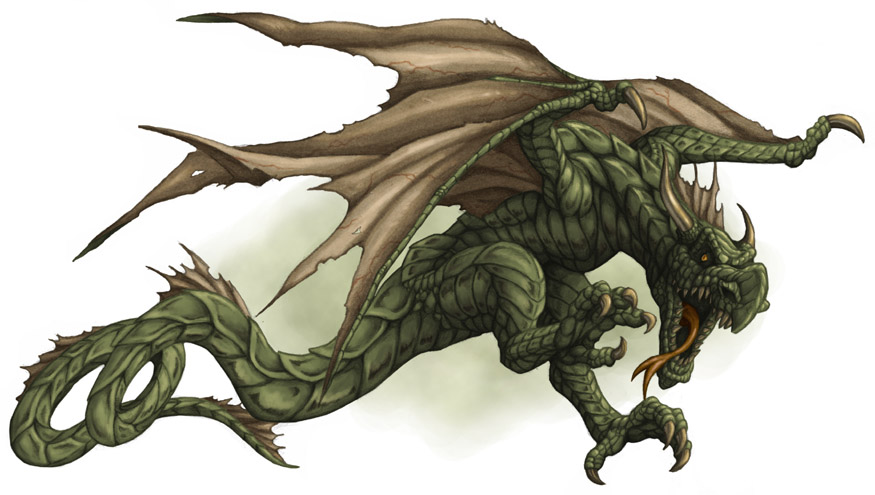 This is a more dragonissh version of an Wyvern.
