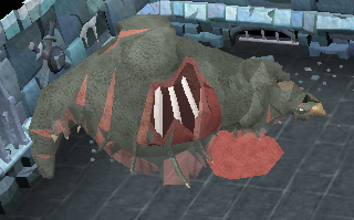 This is a really dead thing from the -Dungeoneering- skill. It sure is dead, kinda gory too.