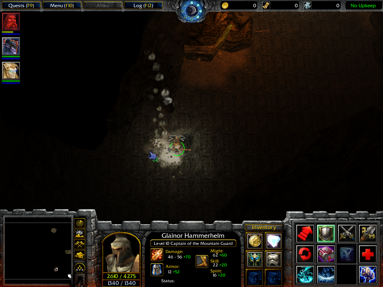 This is a screenshot of the rock trap that pummels you with rocks if you trip the trip-wire on the ground.