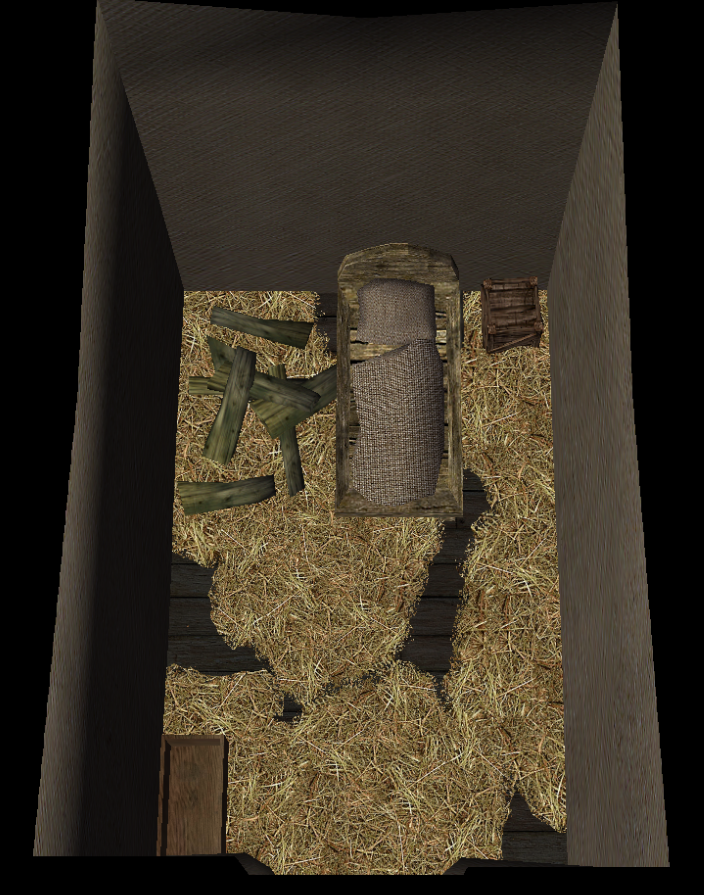 This is a tent that can be found in the wilderness. But there may be more here than just a bed...