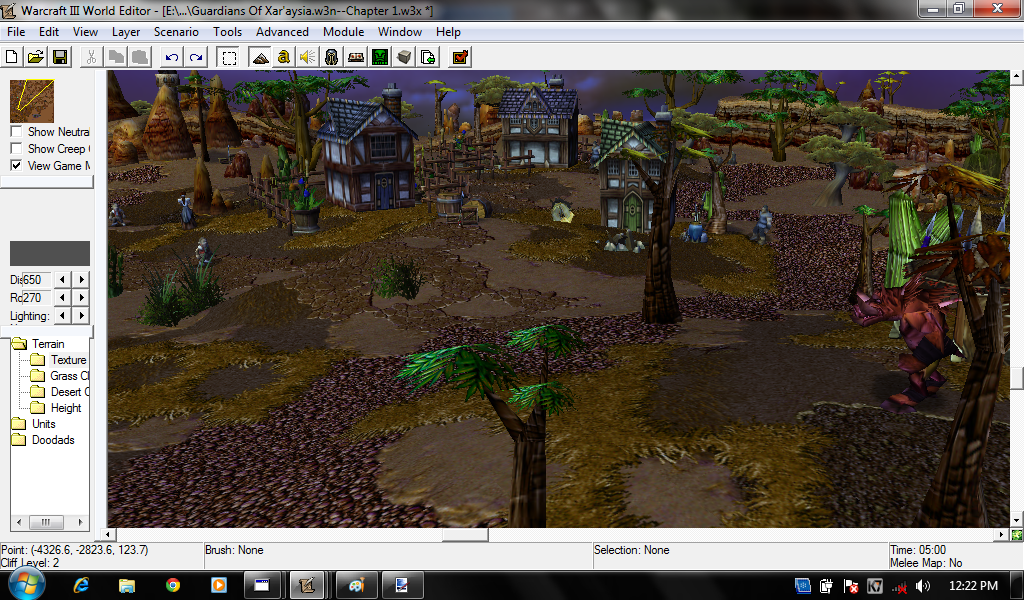 This is a Work in Progress screenshot of the terrain. The map is 50% done.

Player Controlled Units :1 (Valcois the Burning avenger)
Bosses : 1 (Da