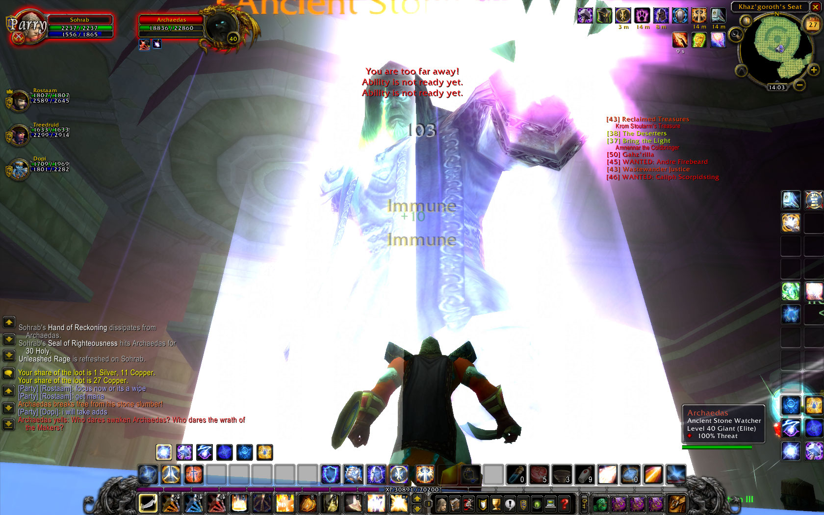This is about 2 years ago, Uldaman, Archaedas.