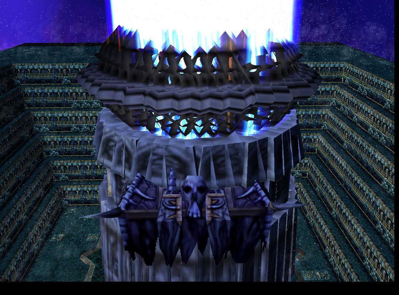This is at top of the citadel, the necropolis of the citadel is used as a platform, this is Legion King Alar's Citadel.