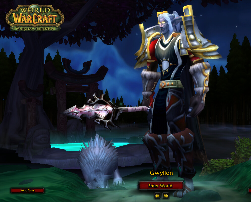 This is my WoW Char like one year ago, i don't play wow anymore since Dec 2007 (i had T4 and T5 and was going to kill Vashj and Kael with my guild), t