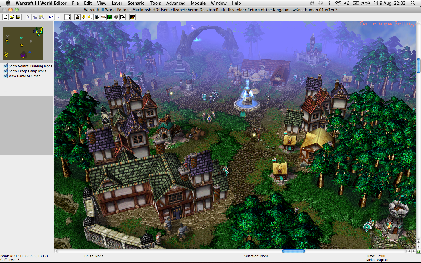 This is part of the first playable mission of the the Human campaign in the Tales of the Alliance.  The town here is Darkshire where Istan (the protag