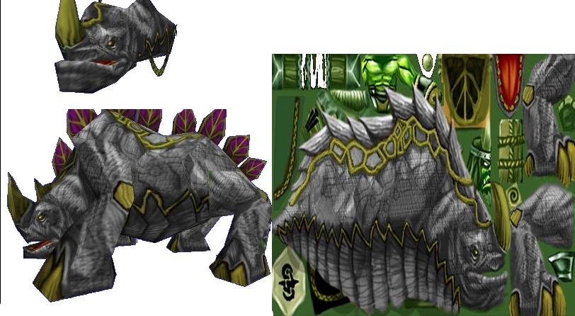 This is some sort of thunder lizard. But it is not much freehand, most of it is just recolour.
