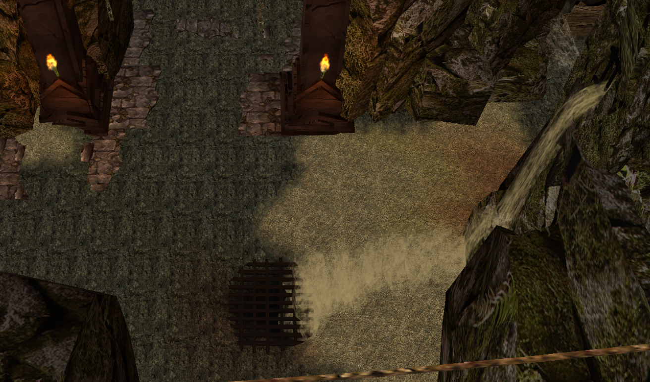 This is something I decided to do after thinking about what happens after the sand falls down into the catacombs. It has to go somewhere so I guess it