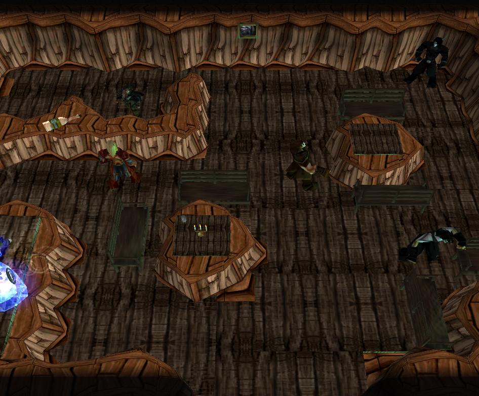 This is the bar, or tavern, or whatever. And yes, that is Rock Arthas in the corner probaly singing level ten tauren cheiftein.