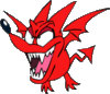 This is the logo of the team, The Red Devil Bat!