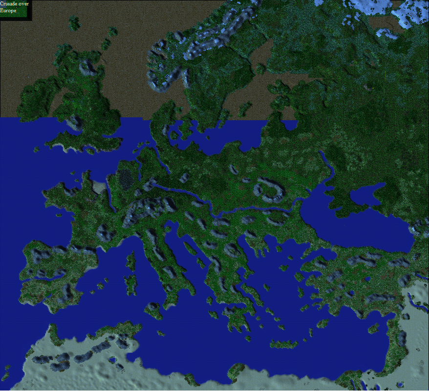This is the template I'll be using in Crusade Over Europe
Due to World Editor bug making the water in the North disappear England and parts of Scandi