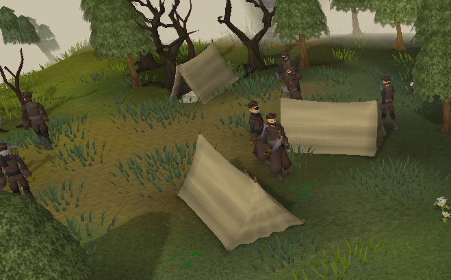 "This one time, at bandit camp..."

Note: They are actually called Outlaws and there is a bigger bandit camp.