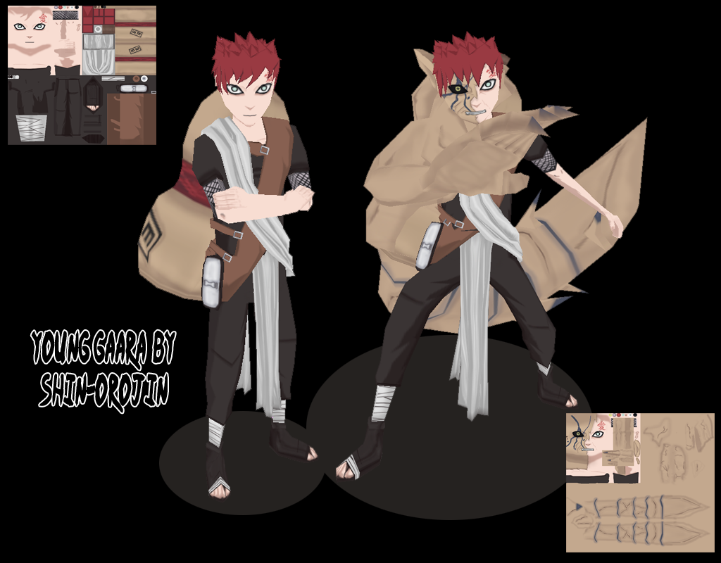This "Young-Gaara" Model I created for a mate and his Naruto-Campaign Project.

This was also my 2nd model I've done/finished so far.