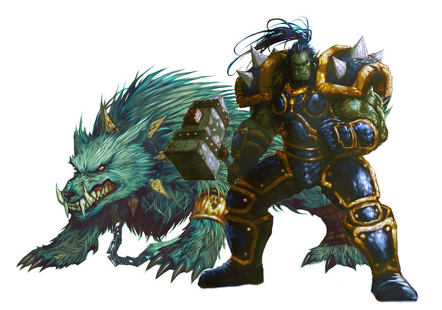 thrall and wolf by heewonlee d3fc9hl