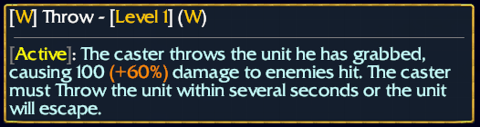 Throw Tooltip