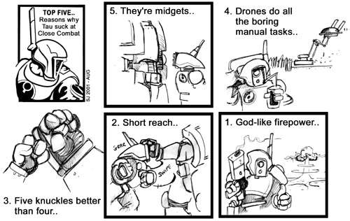 top 5 reasons why tau suck in close combat.