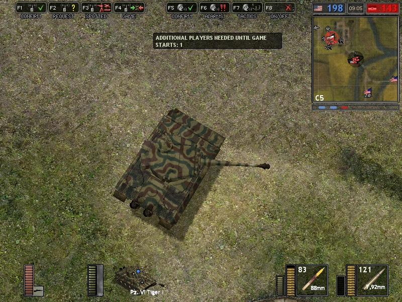 Top view from a Panzer VI Tiger.

~Took from Battlegroup 42, a mod for Battlefield 1942