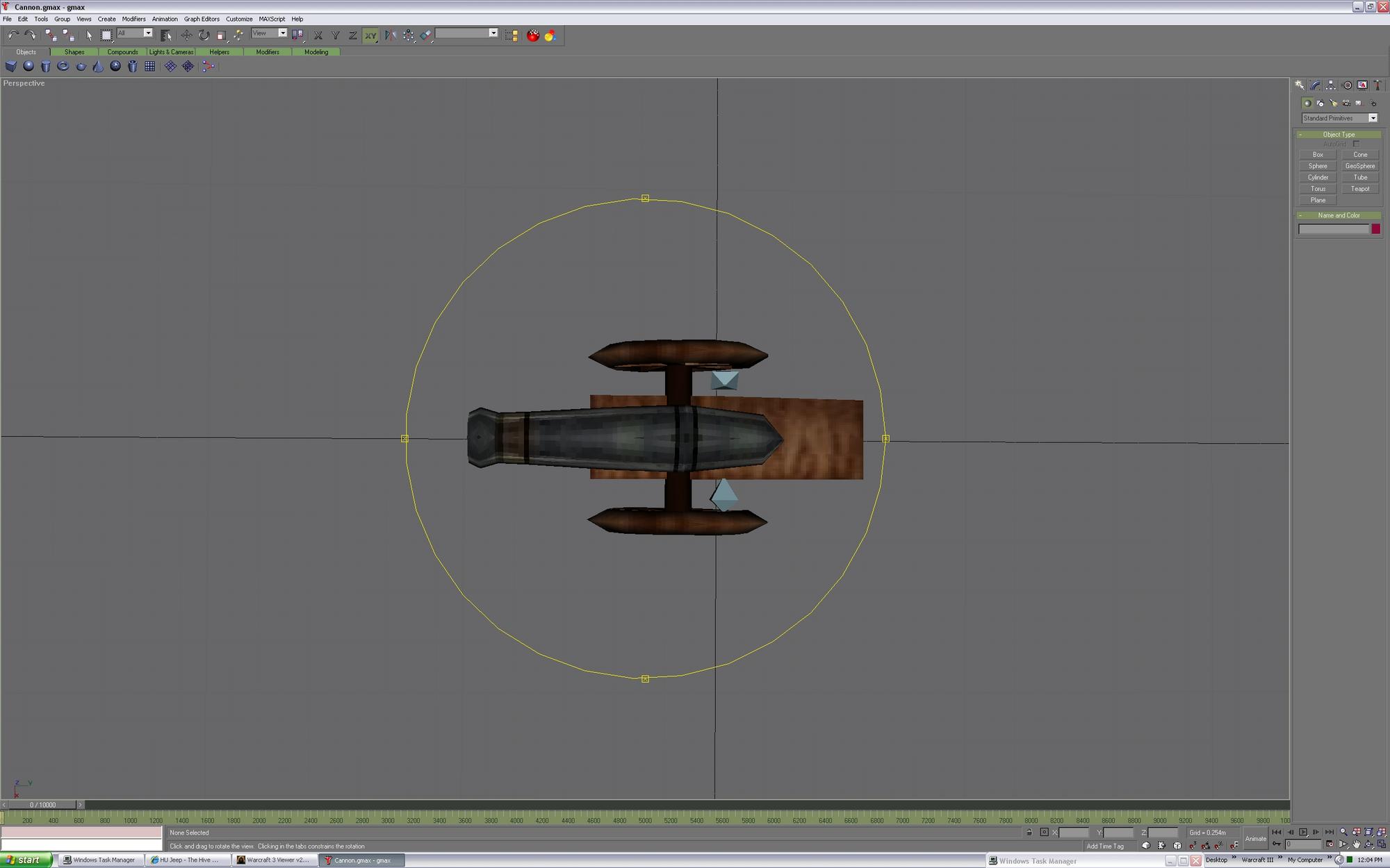 Top view of my fav model.. the cannon i made <uses ingame textures>