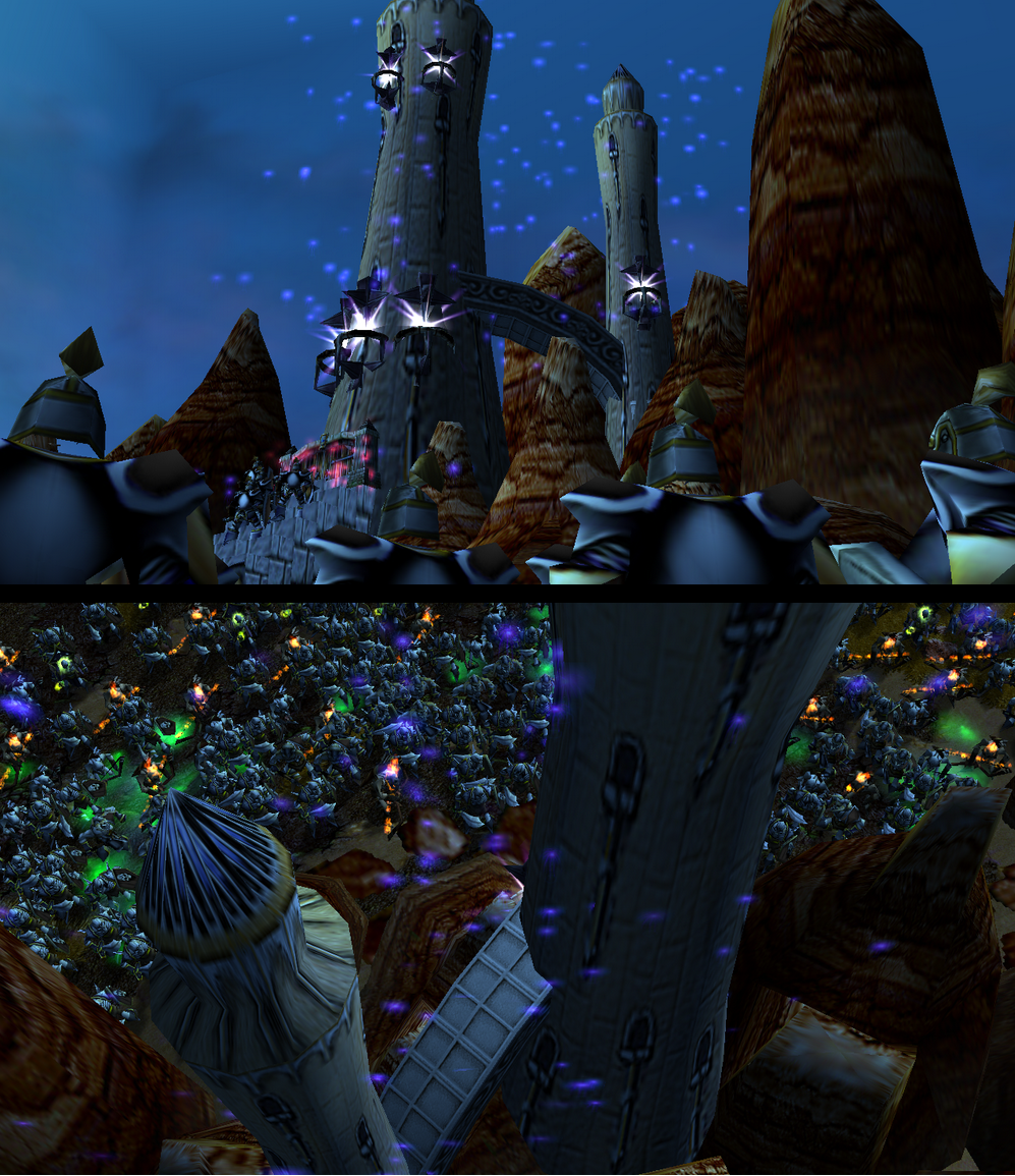 "Towers siege"

The Borderland are attacked. The Towers overlooking Twilight portal under siege on one tower by Trolmanian Guerrilla force and the o