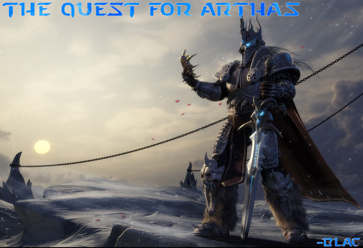 TQFA by Blac
Background image by diamount.

http://diamount.deviantart.com/art/Arthas-holding-crown-91974244