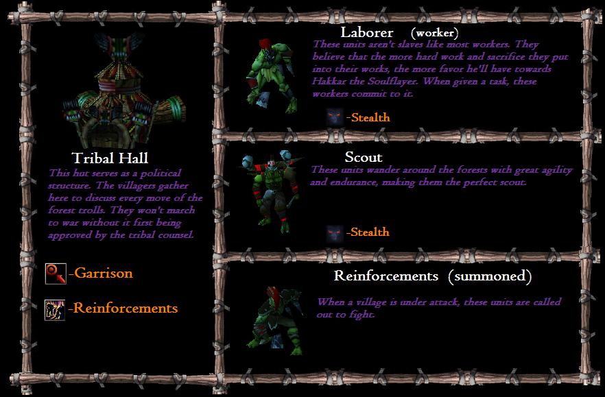 Tribal Hall units