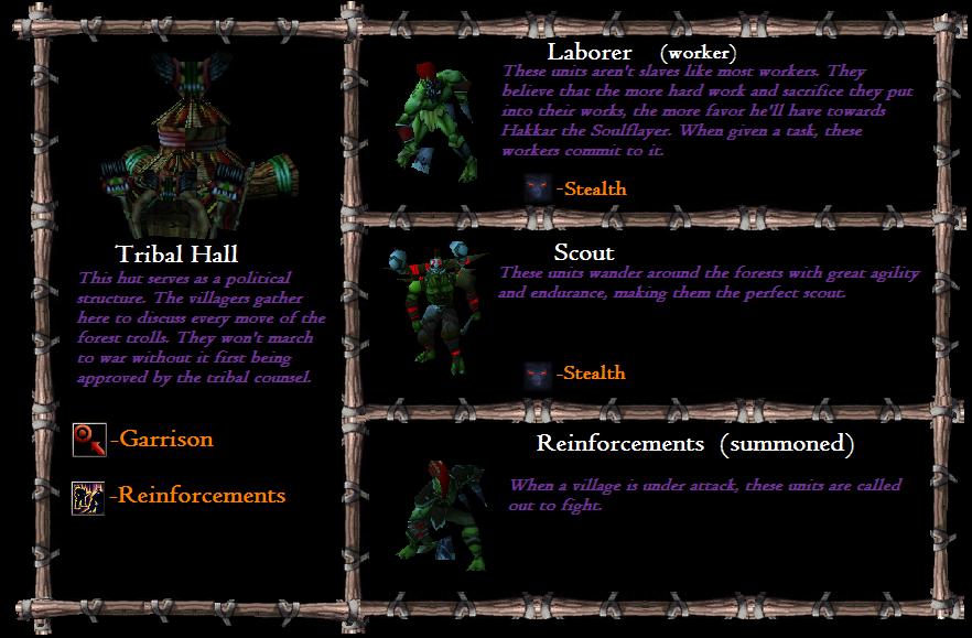 Tribal Hall units