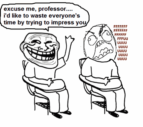 troll face meme excuse me professor