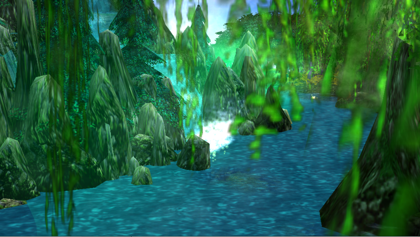 Turquoise waterfall