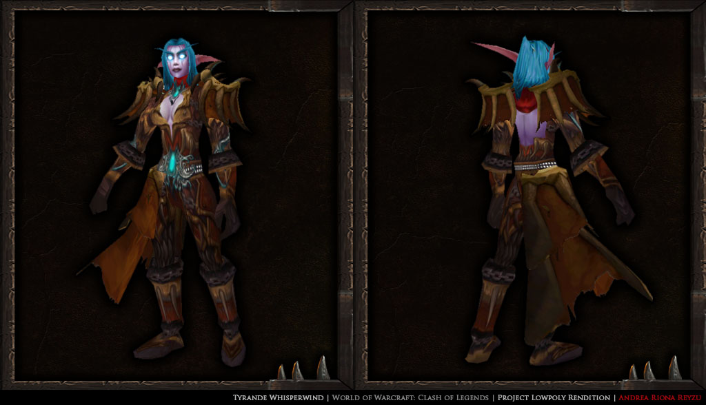 Tyrande Whisperwind - Lowpoly Rendition
Made for WoW: Clash of Legends project