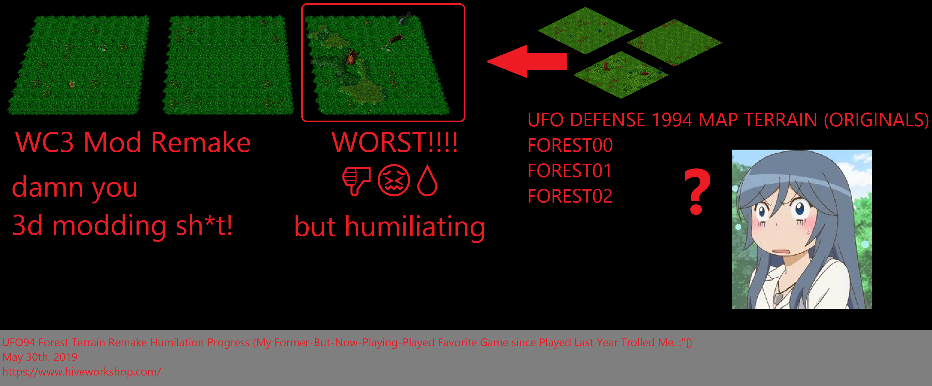 UFO94 Forest Terrain Remake Humiliation Progress (May 30th, 2019)