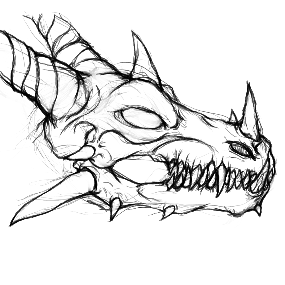 Undead Dragon Head Concept
