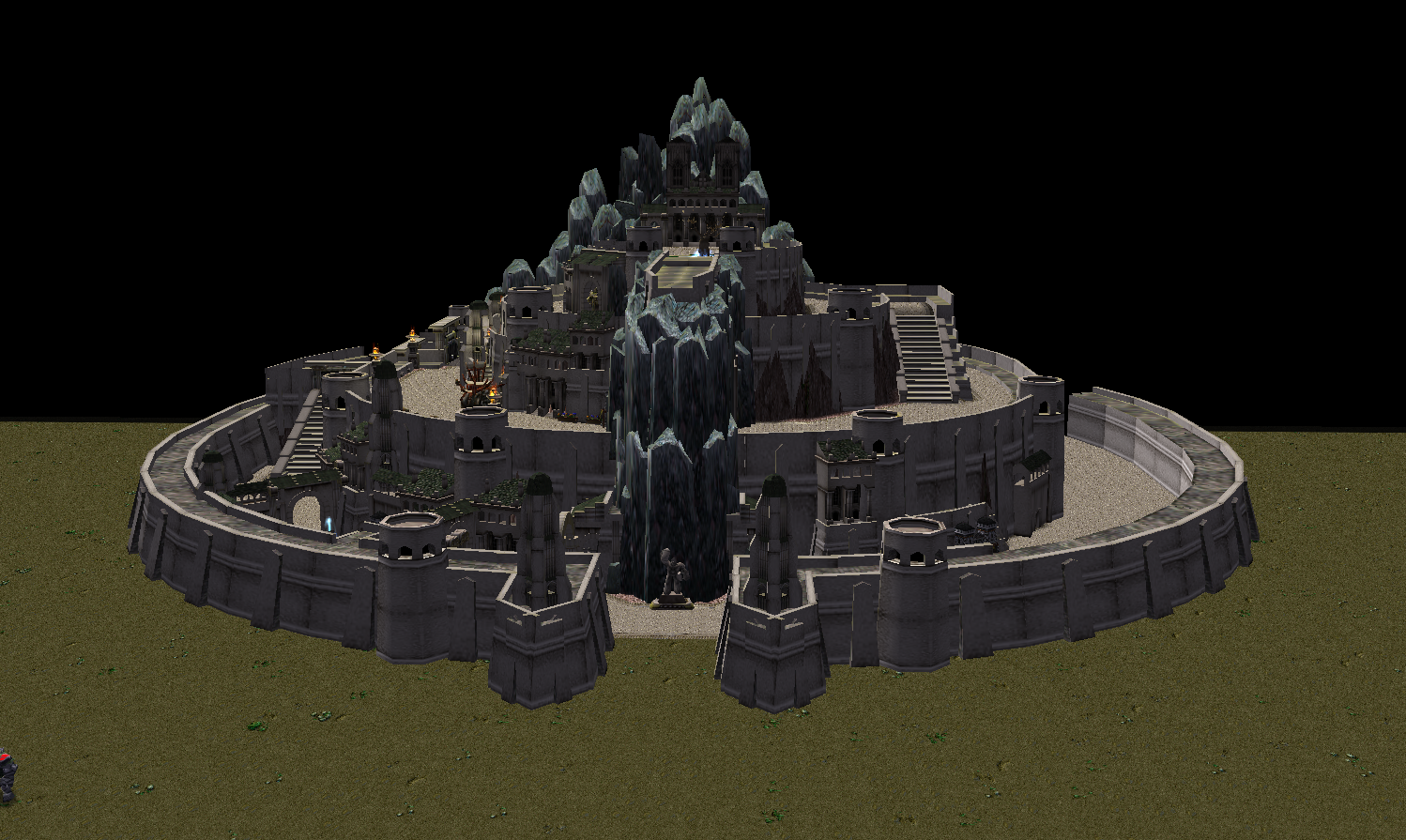 Unfinished Minas Tirith: Still have a bunch of buildings to add