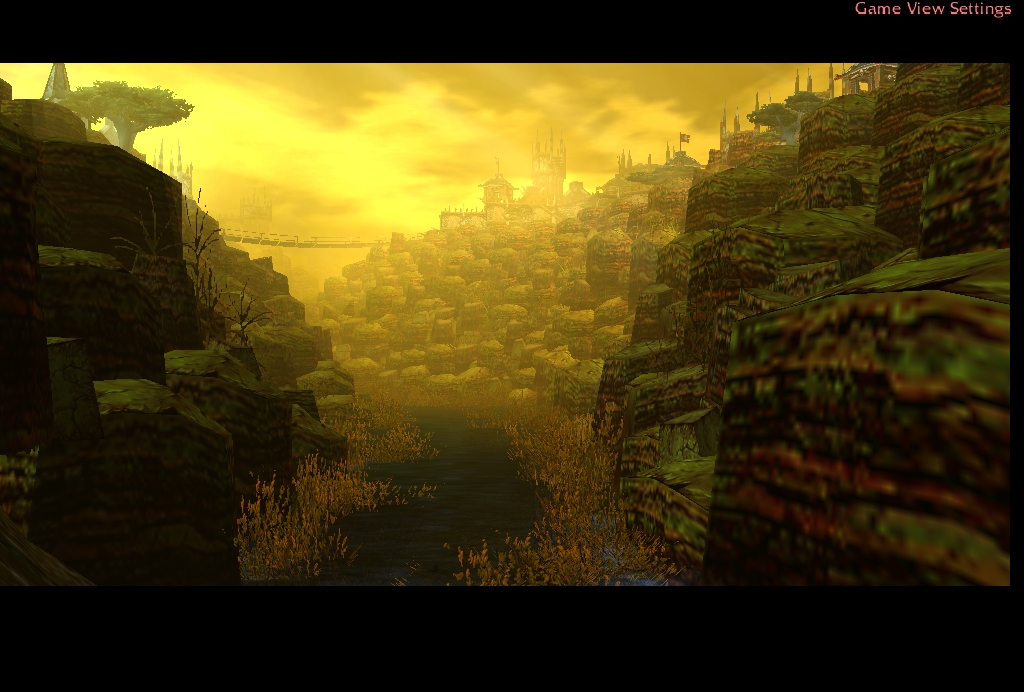 "Upon coming around another curve of this long canyon river, you discover a great city, engulfing the whole canyonsides..."