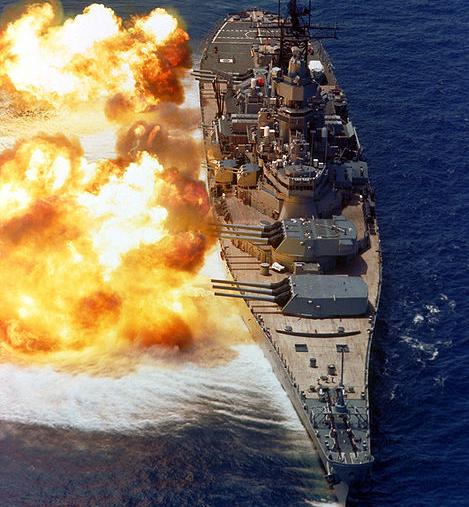 USS Iowa broadside