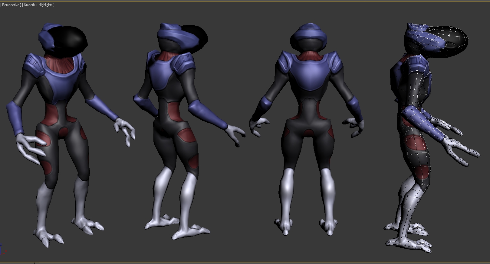 Vangard
Made in zbrush, screen is from 3dsmax, 2746 polygons.