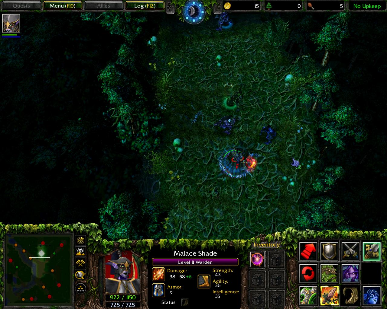 Vengeful Hunger:
Increases the Warden's max mana and grants bonus mana after killing an enemy unit for a limited time.