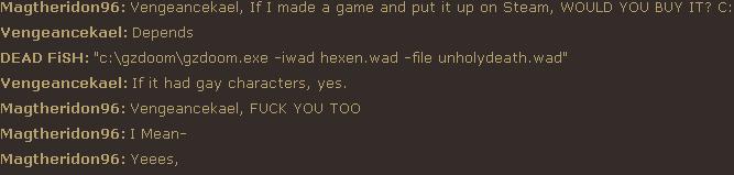 Vengie likes to play as gay chars