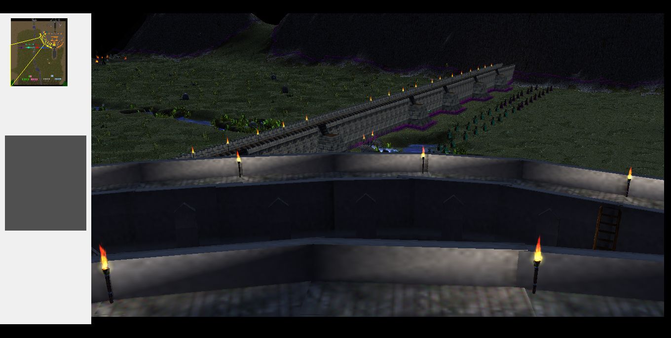 View from atop the new walls