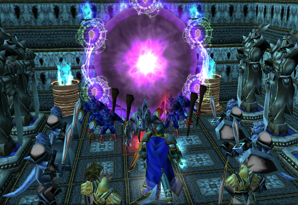 "Visitors"

In Karabor visitors from Azeroth have arrived. Sea Legion representatives led by Mur'ar came from portal.  

Mur'ar: Thank you for all