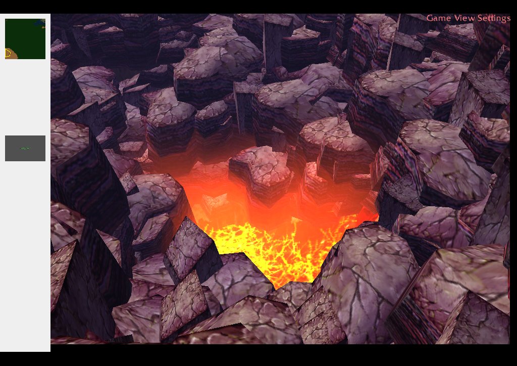 Volcano crater