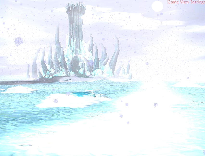 Wandering the barren wasteland, you come upon a giant structure, barely visible through the glare, possibly the mythical Ice Forge?