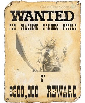 Wanted poster, Just for fun. XD
