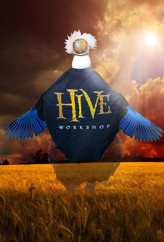 Wanted to present the shirt from Hive. When I placed it on the stand, I was somehow reminded of a goose. 

As such I made this collage, so to speak.