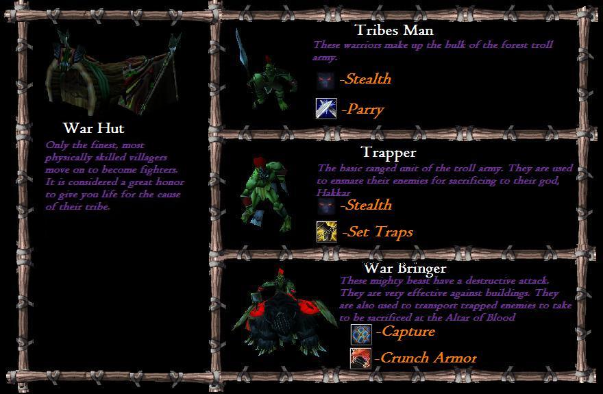 War Hut units