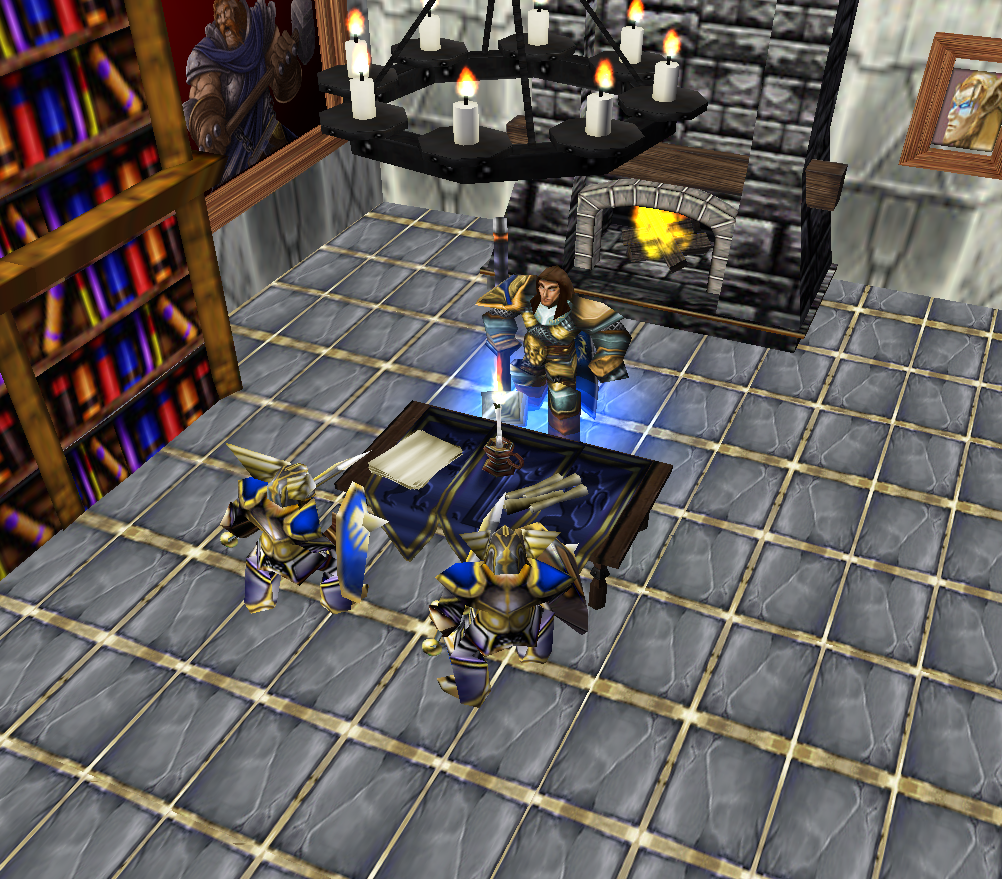 War Meeting

A day after the messenger has set to Stormwind again a war meeting was called for. Whit the army's back from stormwind it was time to r