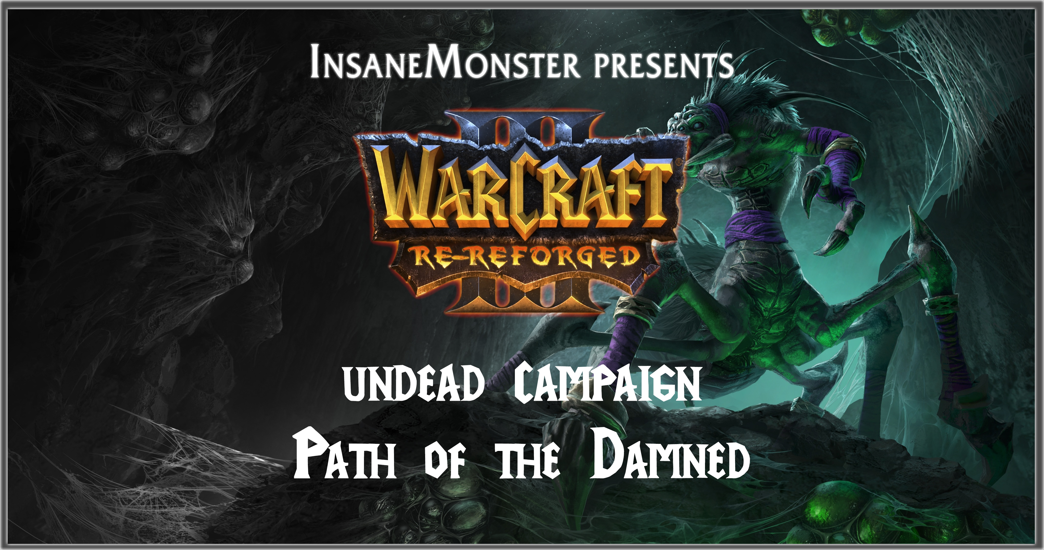 Warcraft 3 Re-Reforged Undead Campaign Logo Bordered