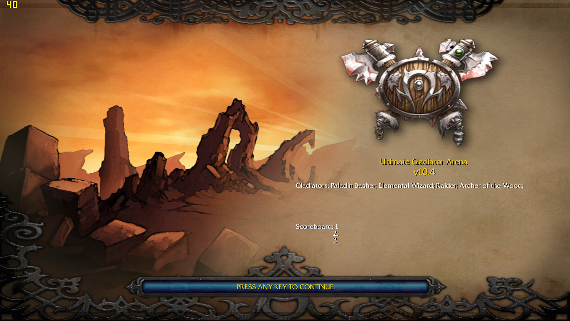 Warcraft 3 ultimate Gladiator Arena