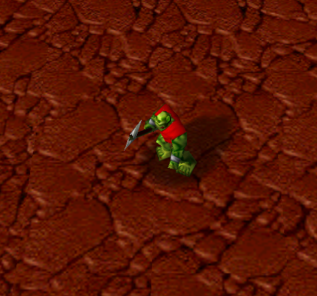 WarCraft II - Orc Peon

Description:

The label of peon denotes the lowest station amongst those in the Orcish Horde. Inferior in all skills of im