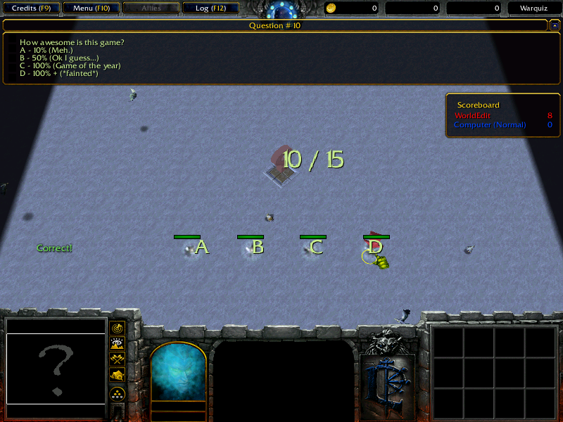 Warquiz Gameplay