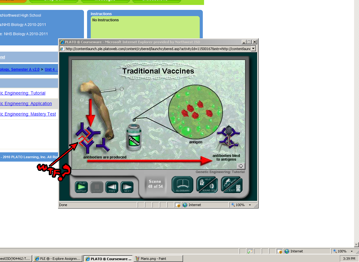 Was doing make-up-credits work on a school program called PLATO and found something that seemed like a subliminal message... a swastika! WTF?